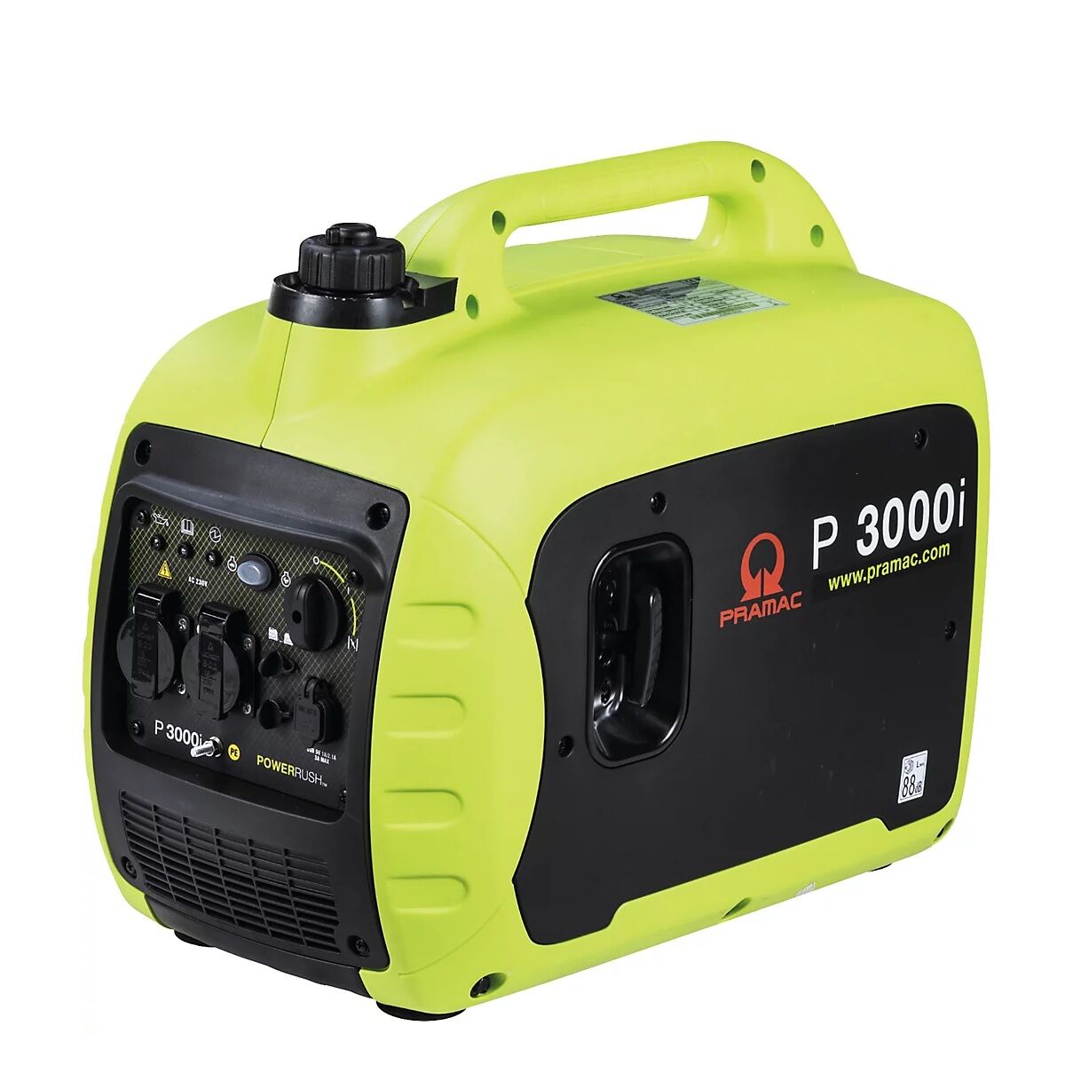 PRAMAC Inverter Stromerzeuger P3000i Benzin max 2,5kW/ Dauer 2,3kW 2x230V/16A