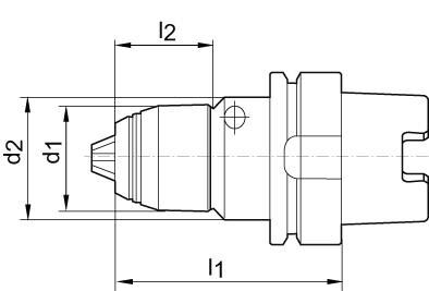 ALBRECHT Kurzbohrfutter 1,0-16mm HSK 63 AKL DIN69893