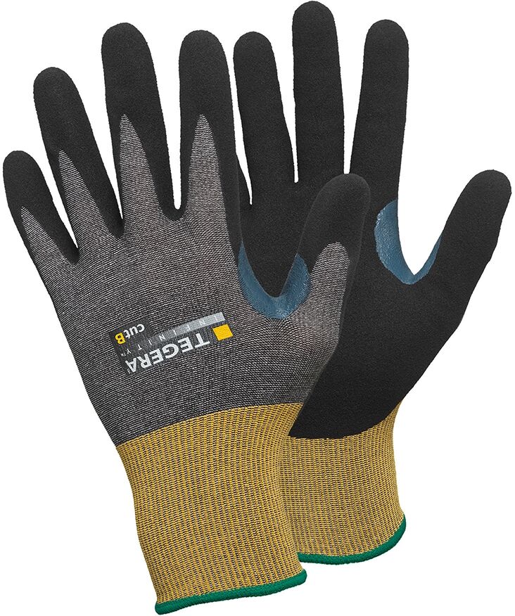 TEGERA Schnittschutzhandschuhe 8805 INFINITY Gr. 10 grau/gelb