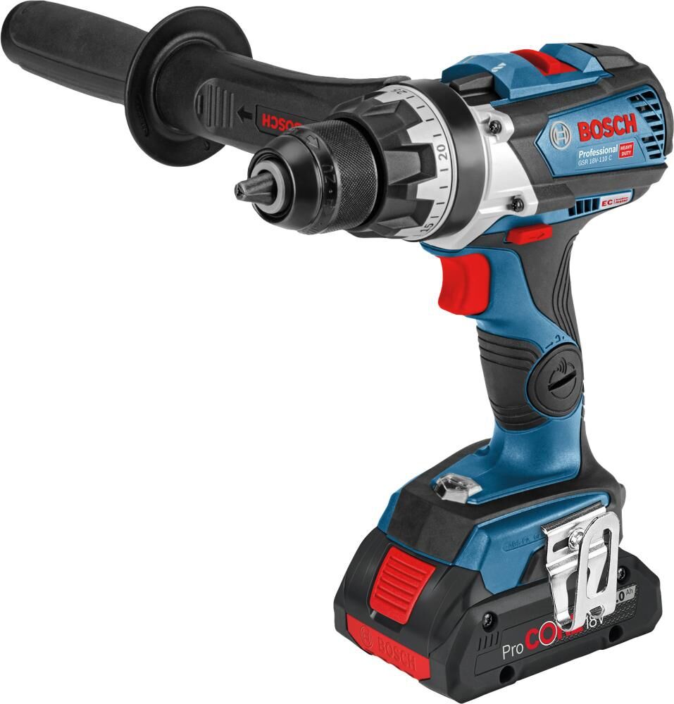 BOSCH Akku-Bohrschrauber GSR 18V-110C 2x4Ah Ladegerät L-BOXX