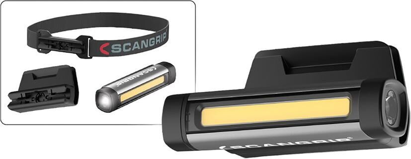 SCANGRIP Akku-Stirnlampe Flex Wear Kit 75-150lm