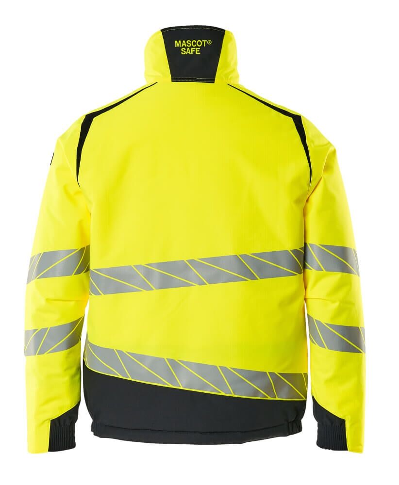 MASCOT Accel Safe Winter-Jacke Climasc. Gr.L hi-vis glb/schwarzbl 19435-231
