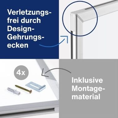 Whiteboard CC emailliert 600x450mm