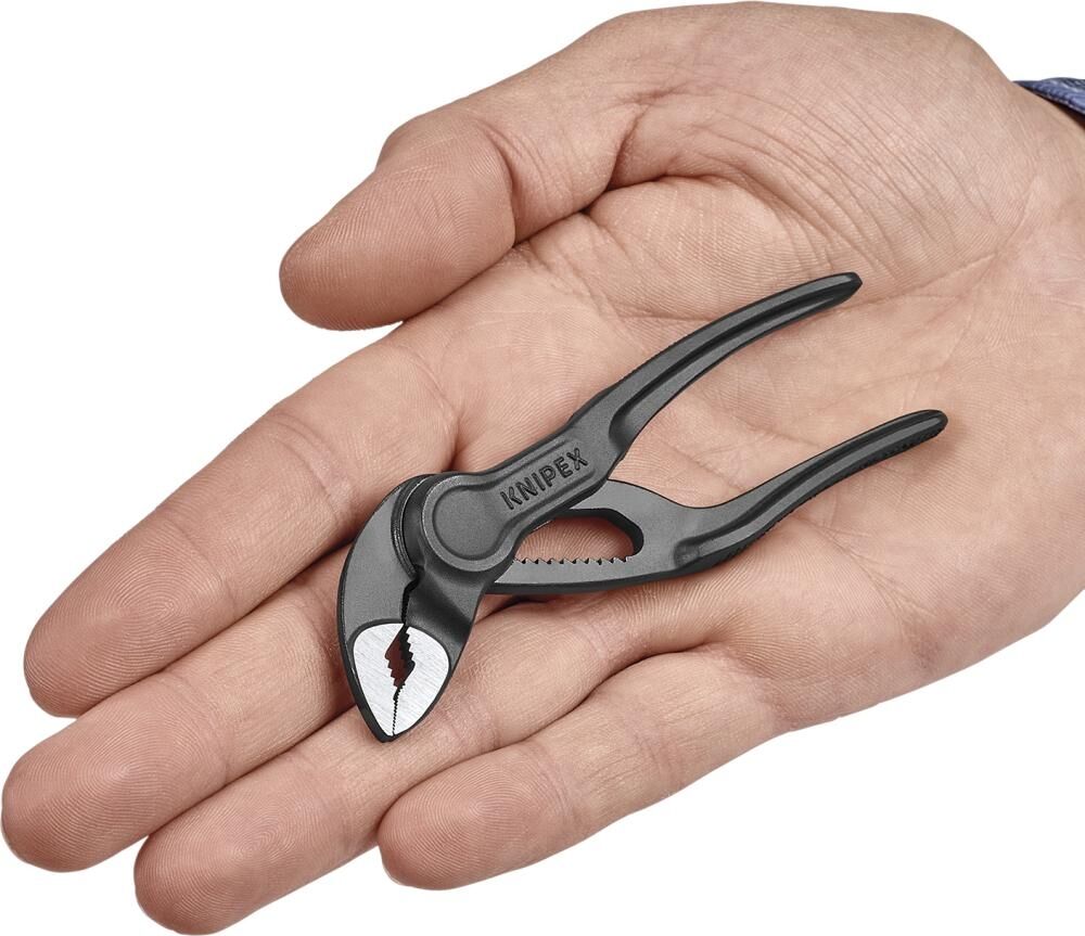 KNIPEX Wasserpumpenzange Cobra 100mm Kunststoffüberzug atramentiert 87 00 100