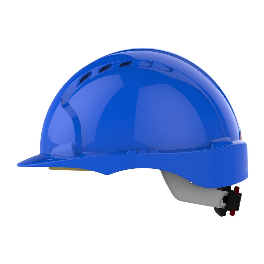 JSP Schutzhelm EVOLite AJB170 belüftet mit Schirm blau