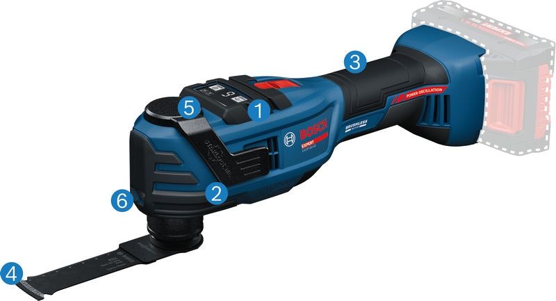 BOSCH Akku-Oszillierer EXOP18V-40 solo, in L-BOXX