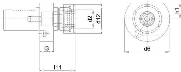 FORTIS VDI Spannzangenhalter E4 50x32mm