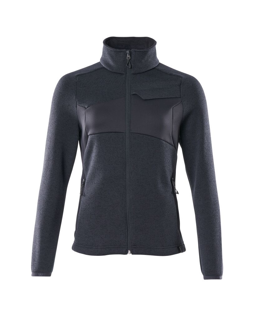 MASCOT Strick-Pullover Accelerate Damen Gr. L mit Reißverschluss schwarzblau 18155-951