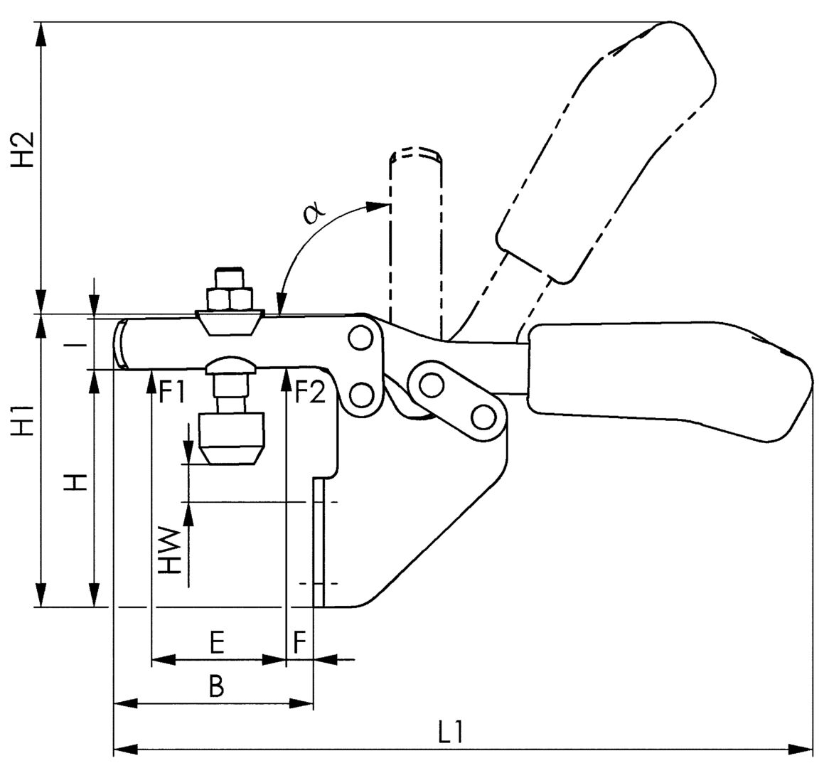 AMF Waagrecht-Spanner 6833 Gr. 2