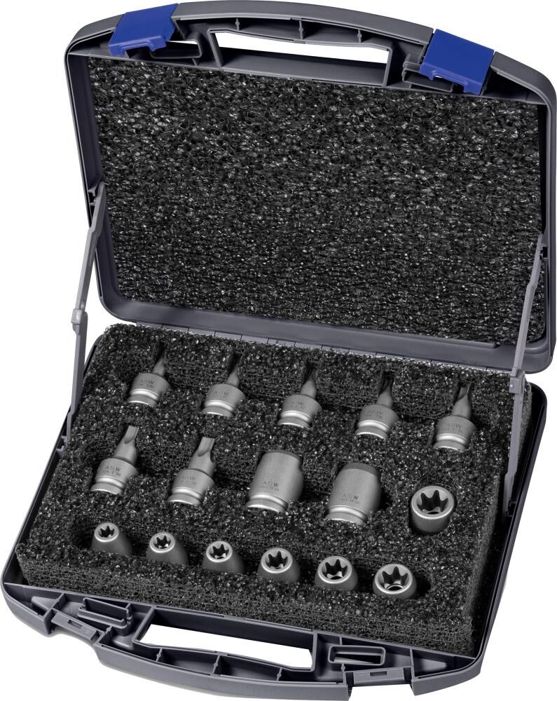 ASW Kraft Steckschlüssel Set 1/2" TX 16-teilig