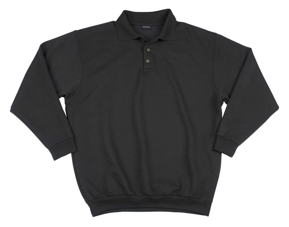 MASCOT Polo Shirt langarm Crossover Trinidad Gr. 4XL schwarz 00785-280