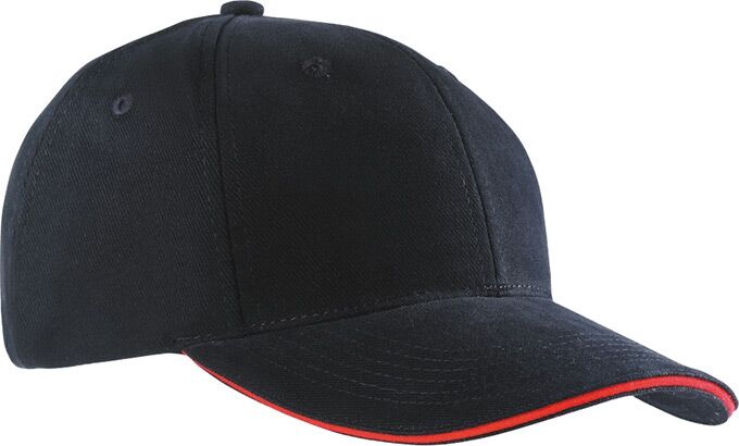 MYRTLE BEACH Basecap Sandwich Cap MB024 black/red one size