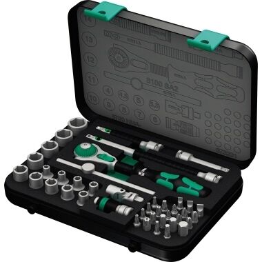 WERA Steckschlüssel Garnitur 1/4" 42-teilig Zyklop