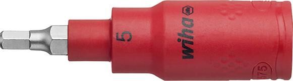 WIHA Schraubendrehereinsatz 3/8" VDE sechskant 5x75mm