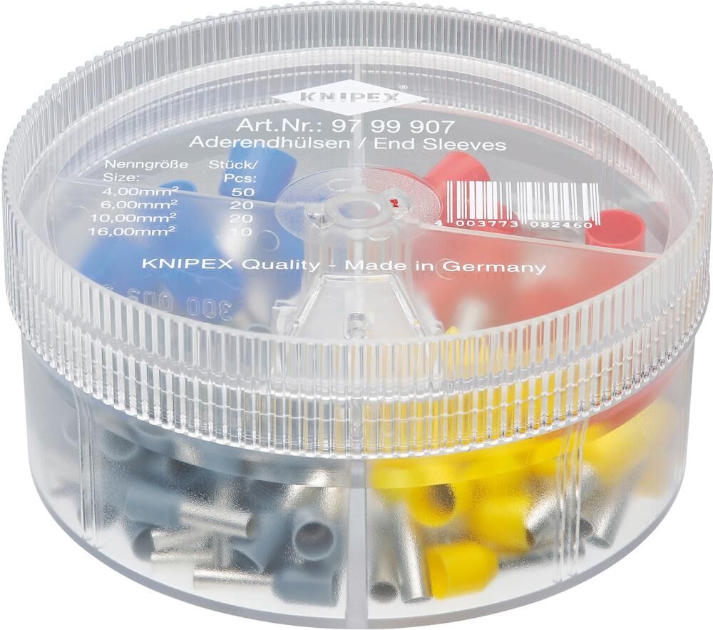 KNIPEX Sortimentsboxen mit isolierten Aderendhülsen 97 99 907