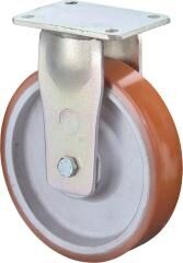 BS ROLLEN Bockrolle Poly auf Gussfelge 100mm