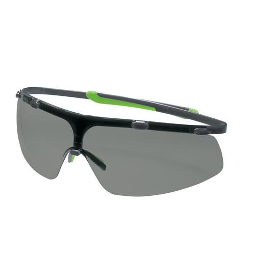 UVEX Schutzbrille super g exc. AS AF grau 23% grau/lime 9172.281