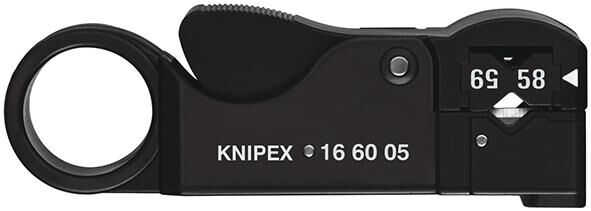 KNIPEX Abisolierwerkzeug 105mm für Koaxialkabel 16 60 05 SB