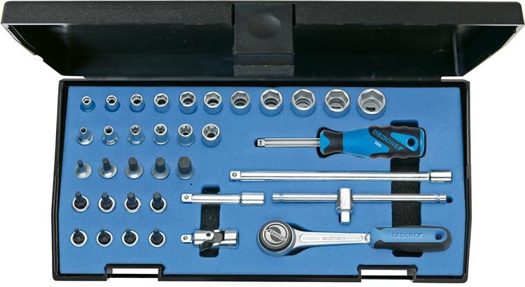 GEDORE Steckschlüssel-Set 1/4" 32-teilig Sechskant IN-TX-ITX 20 ITU-3 6196710