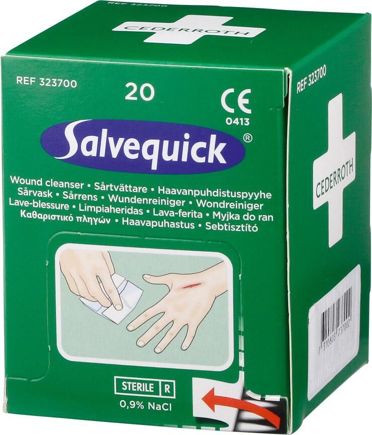 SALVEQUICK Wundreinigungstücher 323700 20 Stück