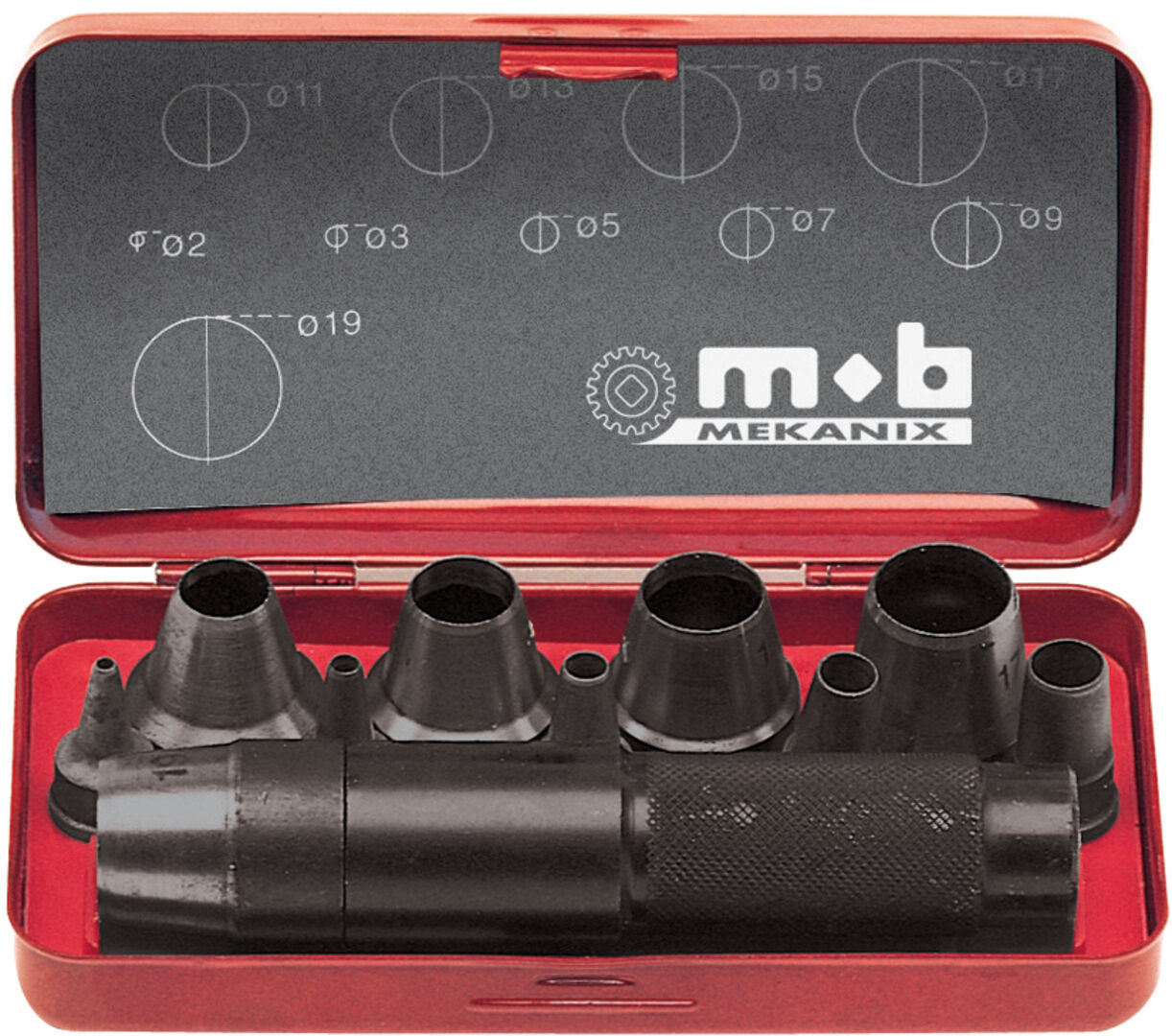 PEDDINGHAUS Locheisen-Set 3-20mm gerade