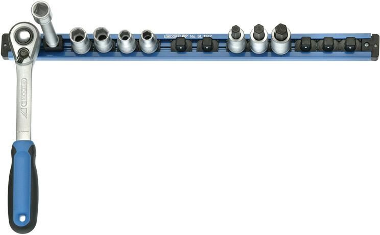 GEDORE Steckleiste 1/2" magnetisch 580mm 16 Steckplätze SL 1916 1761102
