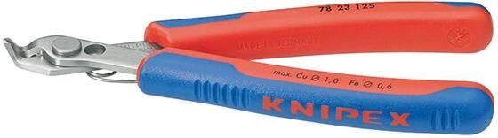 KNIPEX Präzisionszange Electronic Super Knips 125mm Mehrkomponenten-Hülle 78 23 125