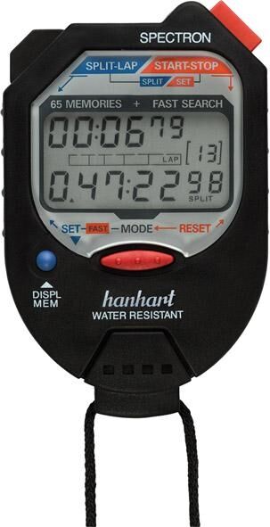HANHART Digitale-Stoppuhr 1/100 min. 1/100-Sek.