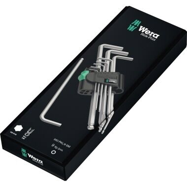 WERA Winkelschraubendreher Set sechskant 9-teilig hex-Plus 950 PKL/9SM N