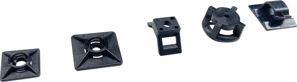 SAPI SAPISELCO Kabelbinder-Sortiment 350-teilig mit Klebesockel