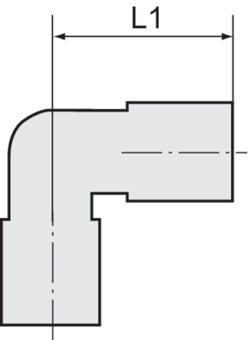 RIEGLER L-Steckverbindung B-Ser. Kunststoff D4