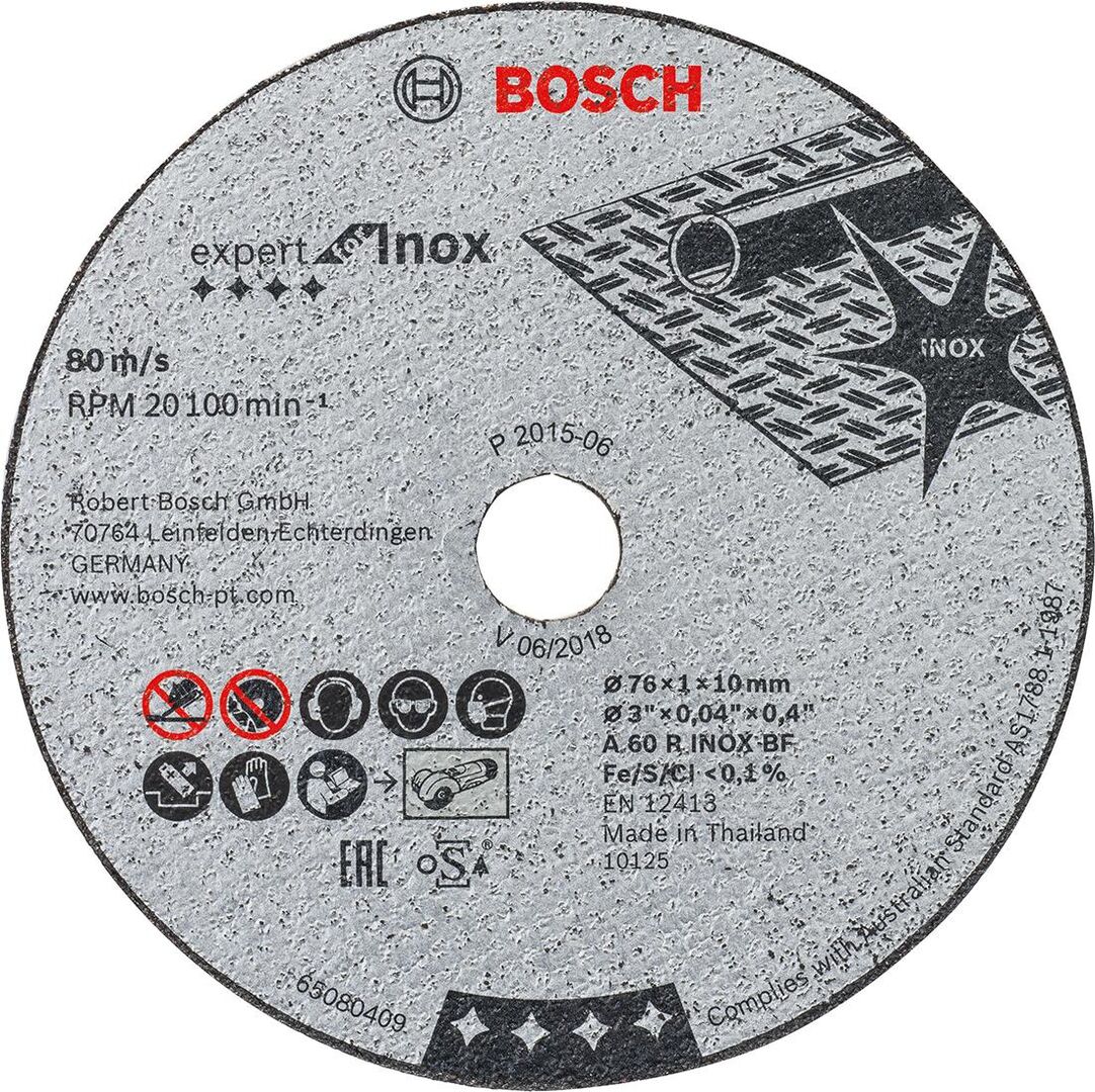 BOSCH Trennscheibe Expert for Inox 76mm TS 76X1X10mm EX 5 Stk/VE