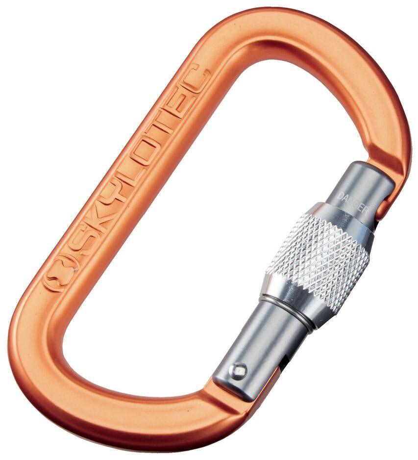 Schraubkarabiner Oval Screw, orange