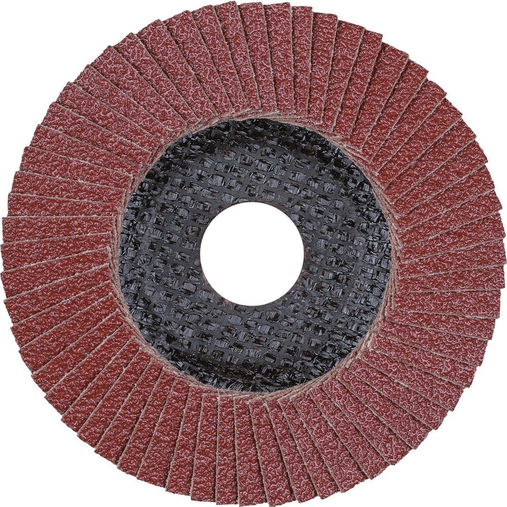 PFERD Fächerschleifscheibe Korund 115x22mm gewölbt K120