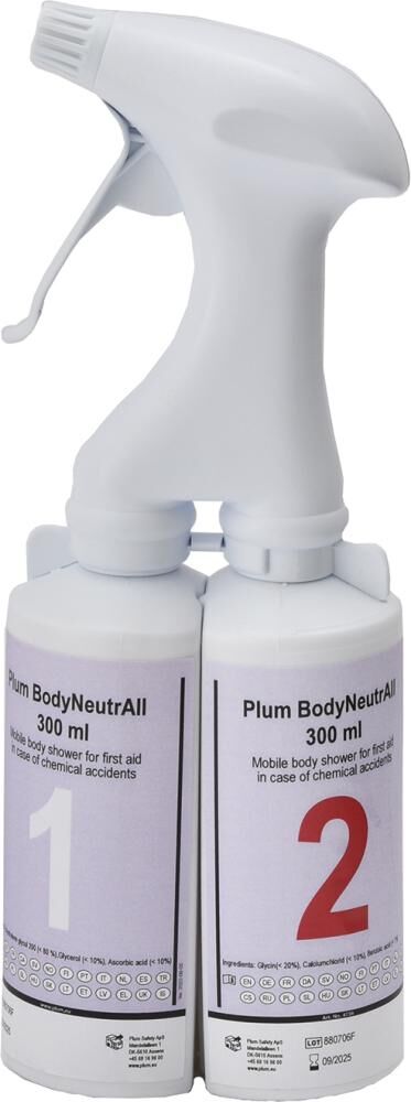 PLUM Dekontamination Sprühflasche Bodyneutral 2x300ml