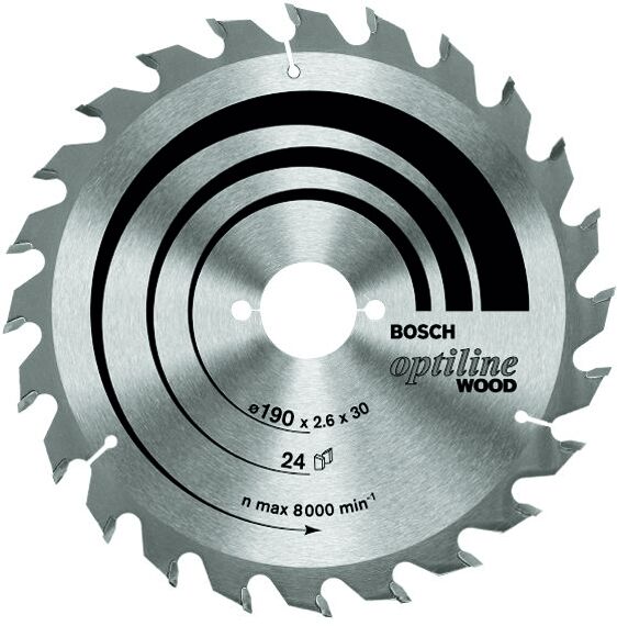 BOSCH Kreissägeblatt 160x20/16 36 WZ OPTILINE SB 2,6