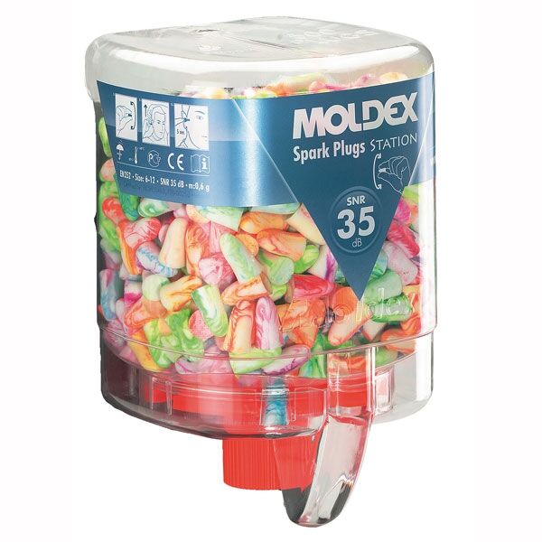 MOLDEX Spender 7825 incl. 250 Paar Spark Plugs Gehörschutzstöpsel