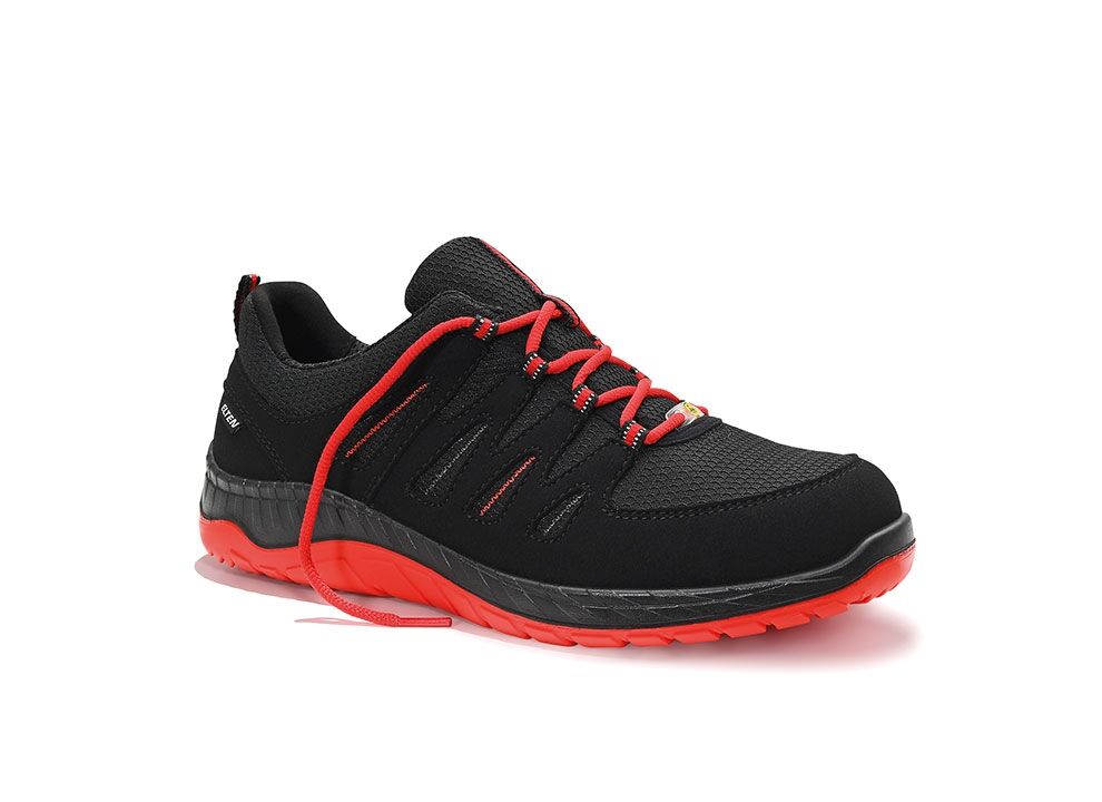 ELTEN Sicherheitsschuhe MADDOX S3 Gr. 42 Low ESD black-red 72956