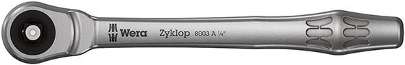WERA Metall-Knarre mit Durchsteckvierkant 1/4" Antrieb 8003 A Zyklop