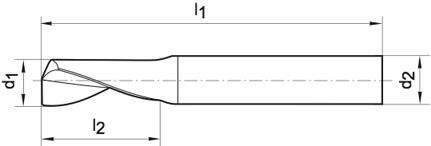 FORMAT Einzahnfräser 2,0mm WN VHM