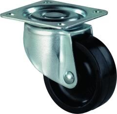 BS ROLLEN Lenkrolle 30mm LG.G Stahlblech verzinkt Kunststoffrad