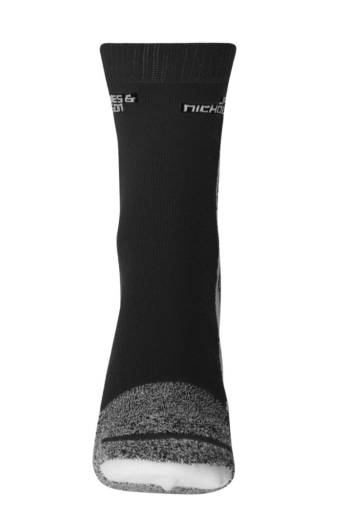 JAMES & NICHOLSON Sportsocken Gr. 42-44 black/white JN215