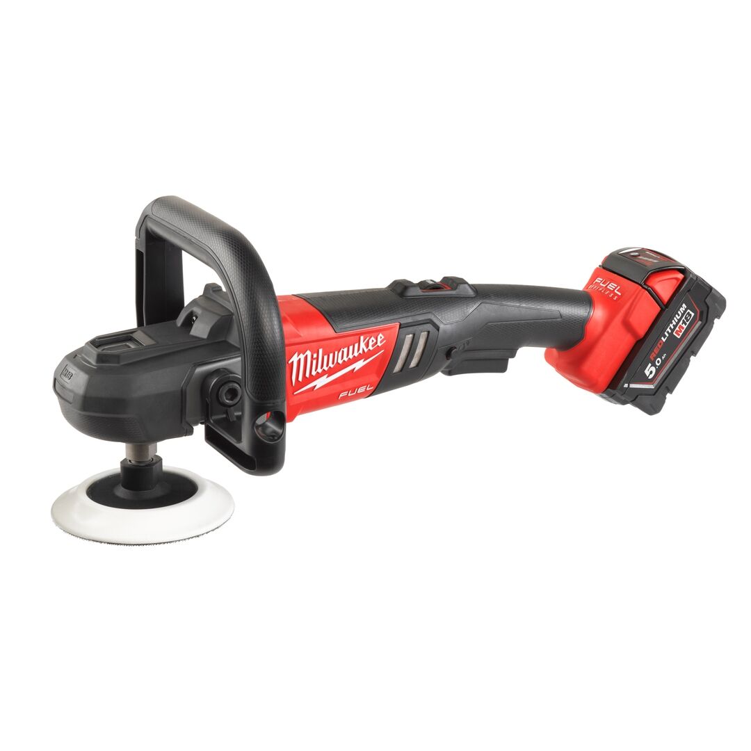 MILWAUKEE Akku-Poliermaschine M18 FAP 2x18V 5Ah Ladegerät HD-Box