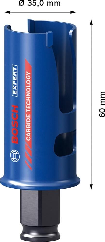 BOSCH Lochsäge EXPERT ConstructionMat 35mm