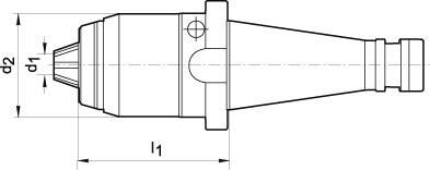 ALBRECHT Kurzbohrfutter AKL 1-16mm SK40 DIN2080