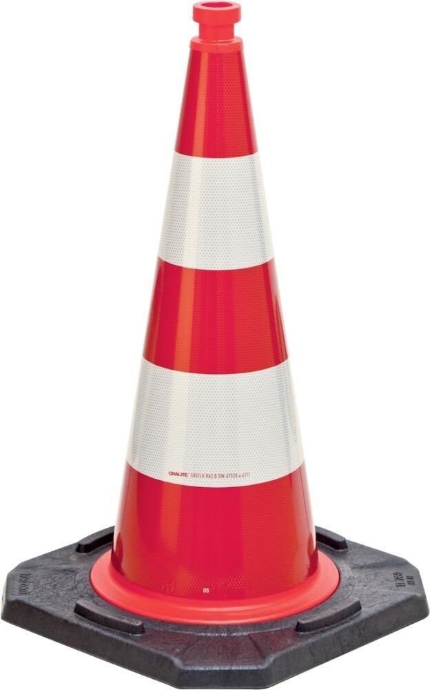 MORION Reflexkegel EU 500 Typ A rot/weiss reflektierend