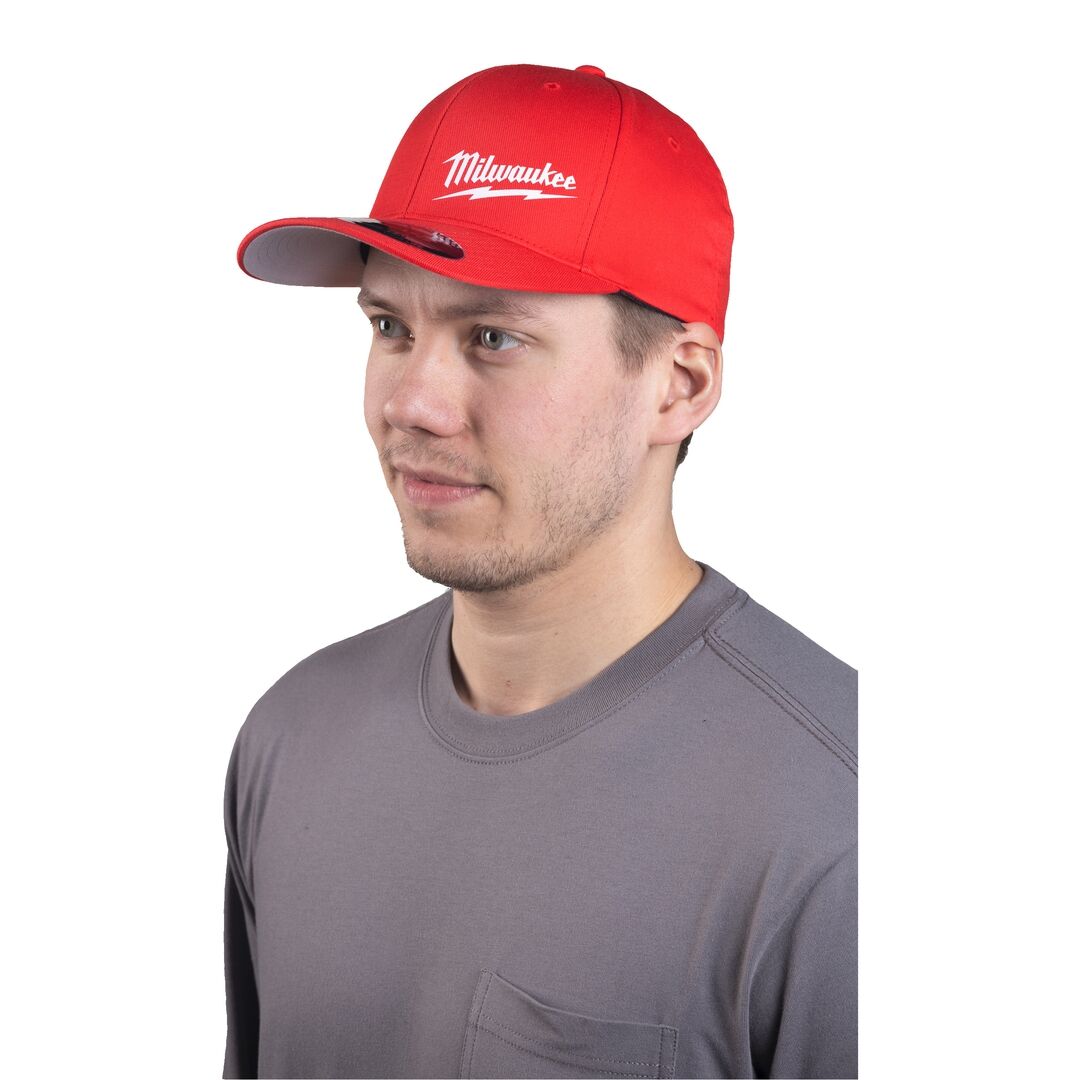 MILWAUKEE Baseball Kappe BCSRD-S/M rot mit UV-Schutz