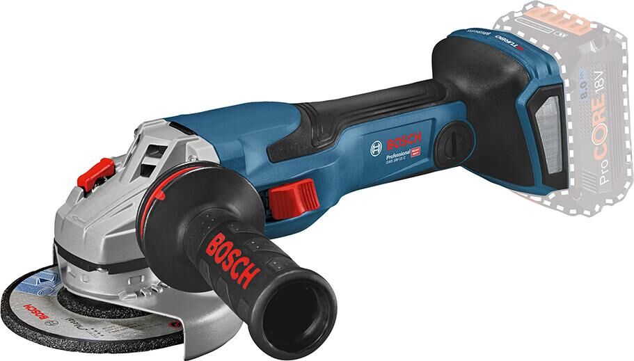 BOSCH Akku Winkelschleifer in L-Boxx GWS 18V-15C ohne Akku & Ladegerät