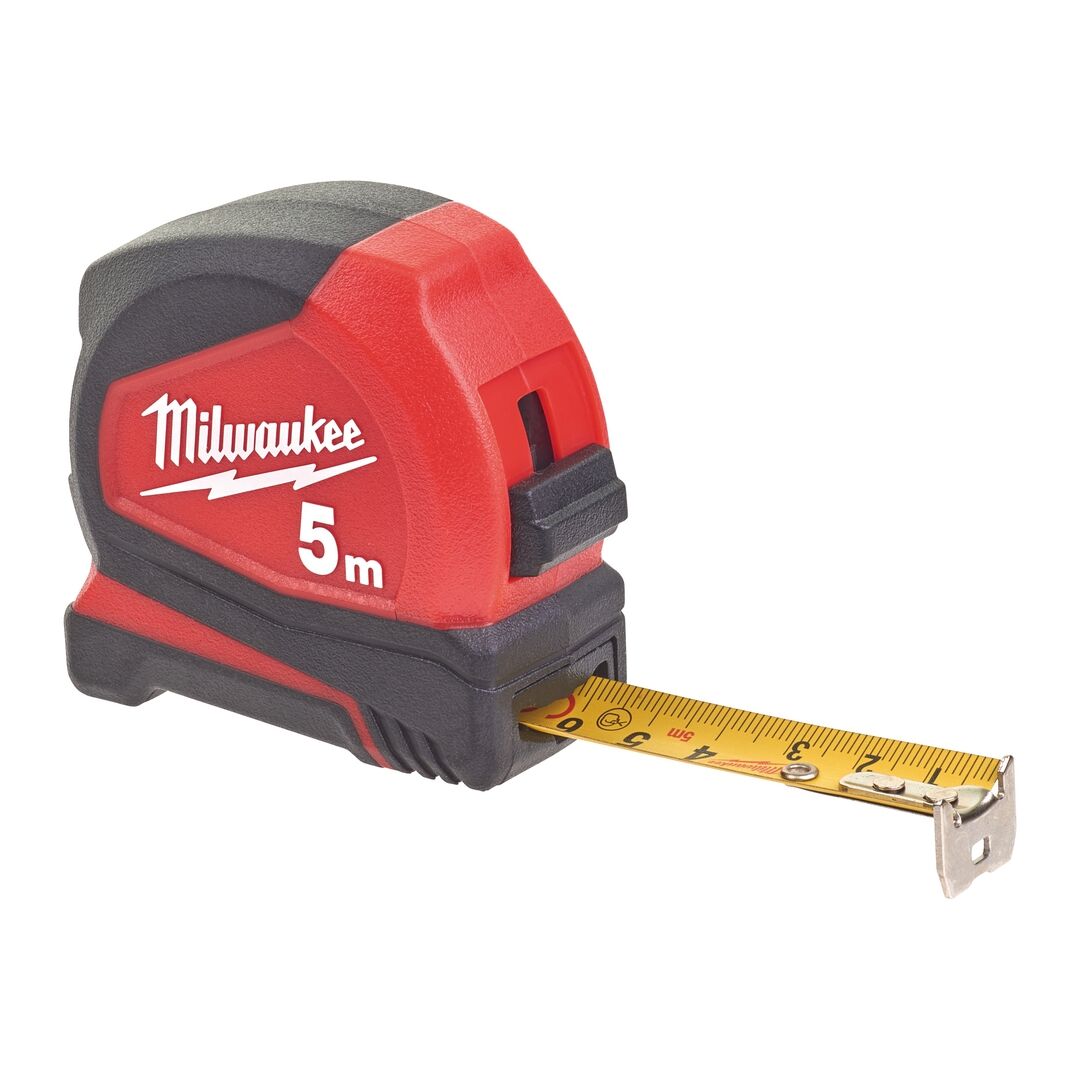 MILWAUKEE Bandmaß Pro-Compact 5m x 19mm breites Band