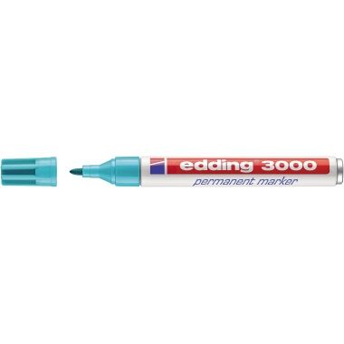 EDDING Permanentmarker 3000 Rundspitze 1,5-3mm türkis